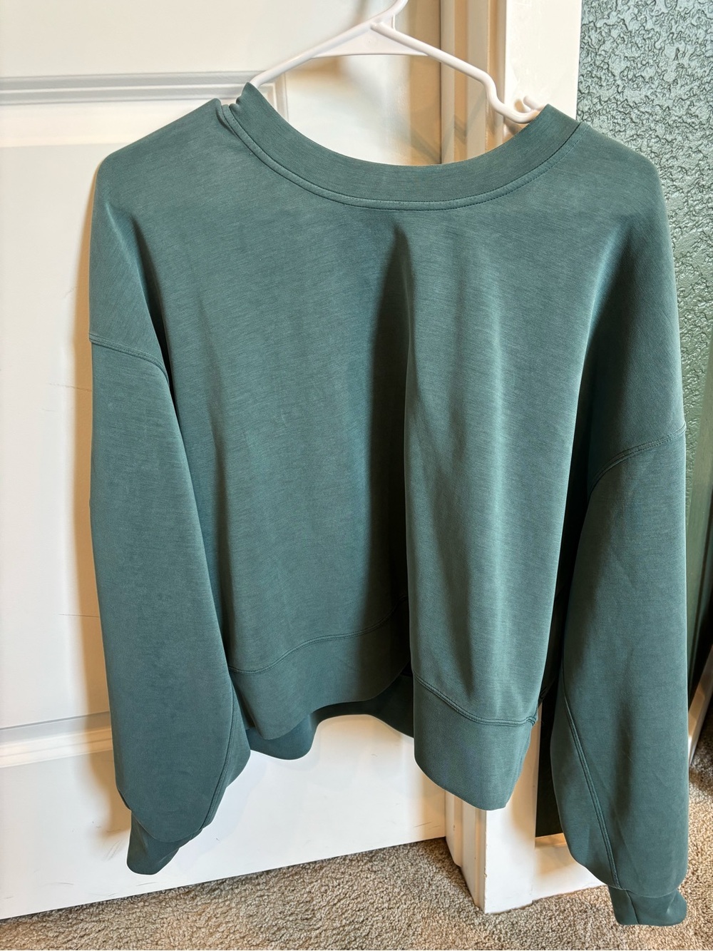 Turquoise Lululemon Softstreme Crew